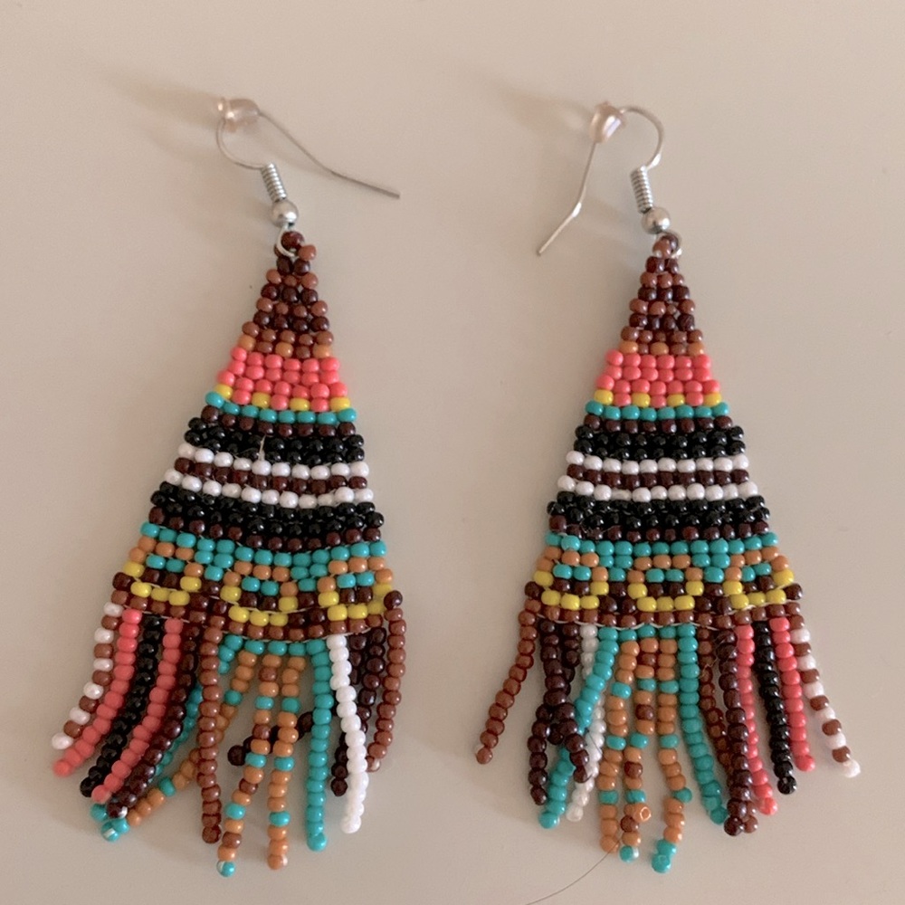 Southwest style beaded earrings